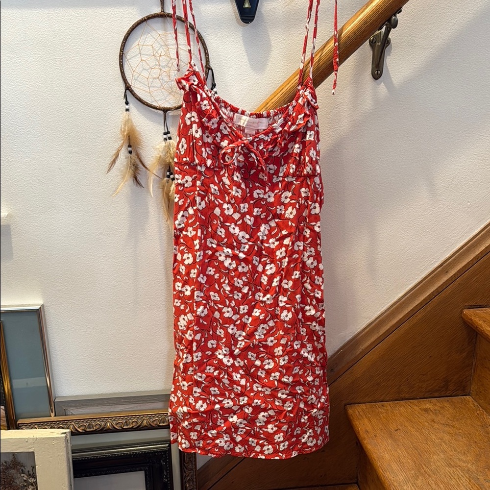 Red Floral Dress